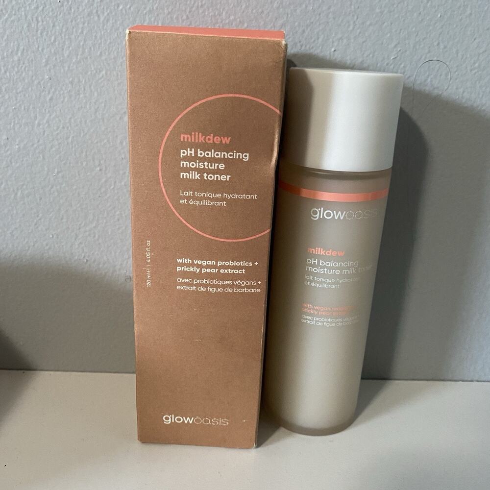 GLOWOASIS Milkdew pH Balancing Moisture Milk Toner Full Size 4.05oz/120ml
